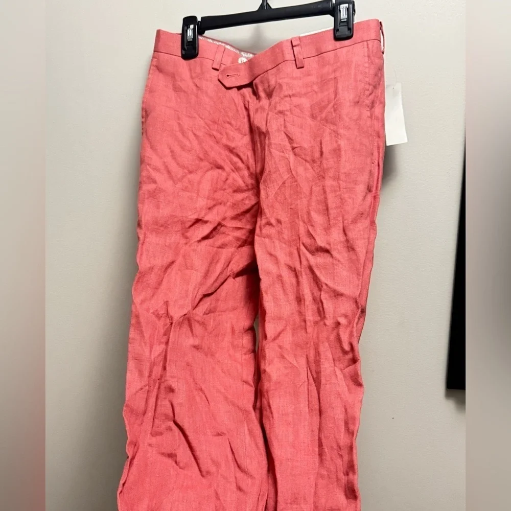 Lauren Ralph Lauren Straight Leg Linen Dress Pants Big Boys 18 R Hook & Bar